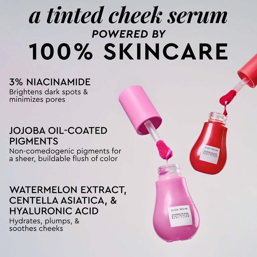 NEW Glow Recipe Watermelon Glow Niacinamide Dewy Flush ‘Cherry Flush’ - Picture 3 of 5